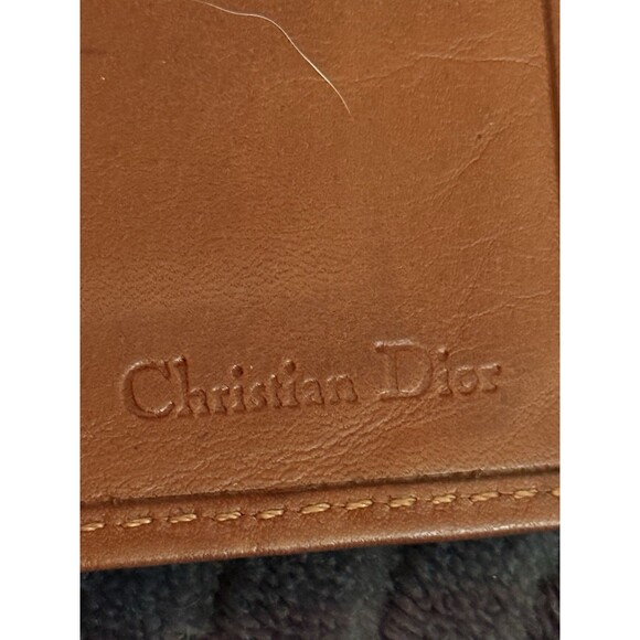 CHRISTIAN DIOR  Bifold Small Brown Leather Wallet Very Good Condition - Picture 5 of 6
